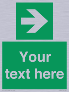 Custom Arrow Right Sign